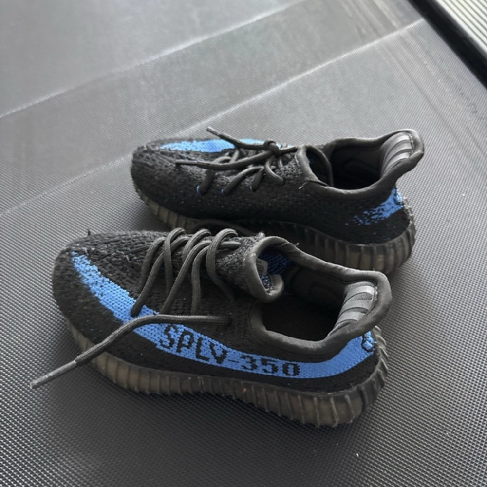 adidas Kids Black and Blue Sneakers